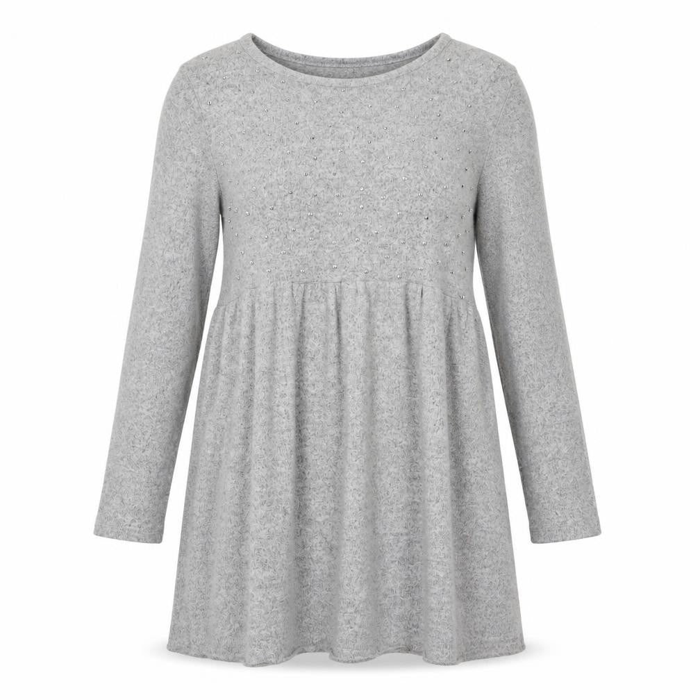Zara Women Grey Long Sleeve Dress - Size 8