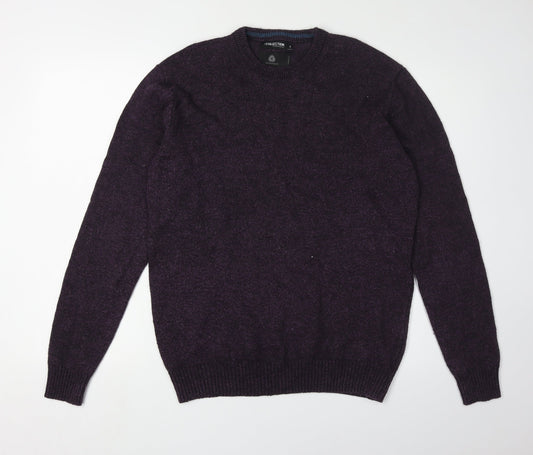 Debenhams Men's Purple S Pullover Jumper Wool Blend