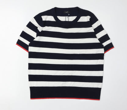 Womens UK Size 14 M&Co Multicoloured Pullover Jumper