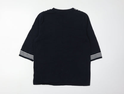 Womens UK Size 14 Collection L Black Pullover Jumper