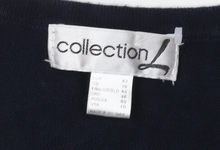 Womens UK Size 14 Collection L Black Pullover Jumper