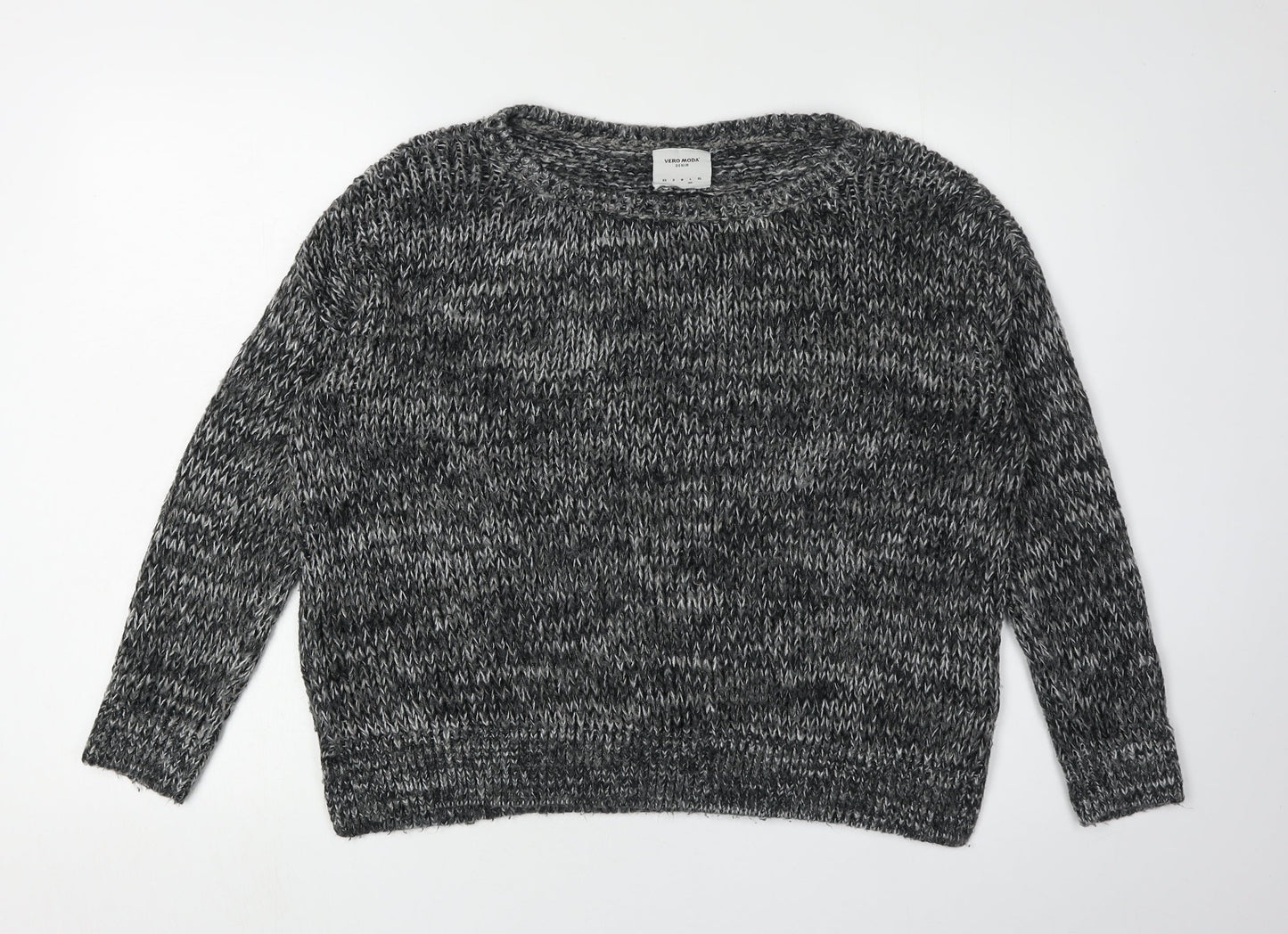 Womens UK Size M VERO MODA Grey Pullover Jumper