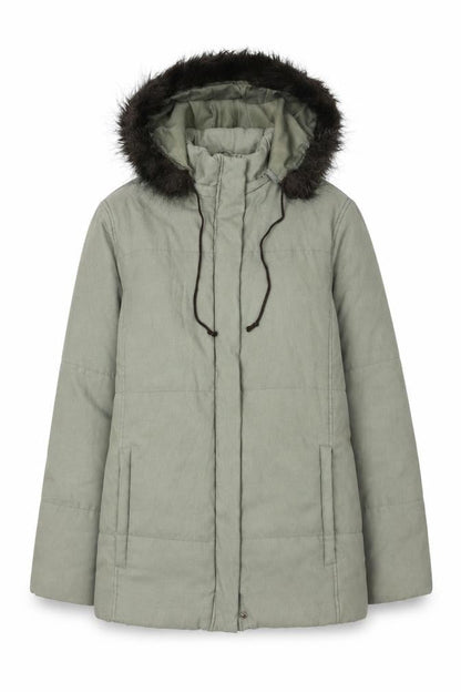 Womens UK Size 12 Debenhams Green Parka Coat