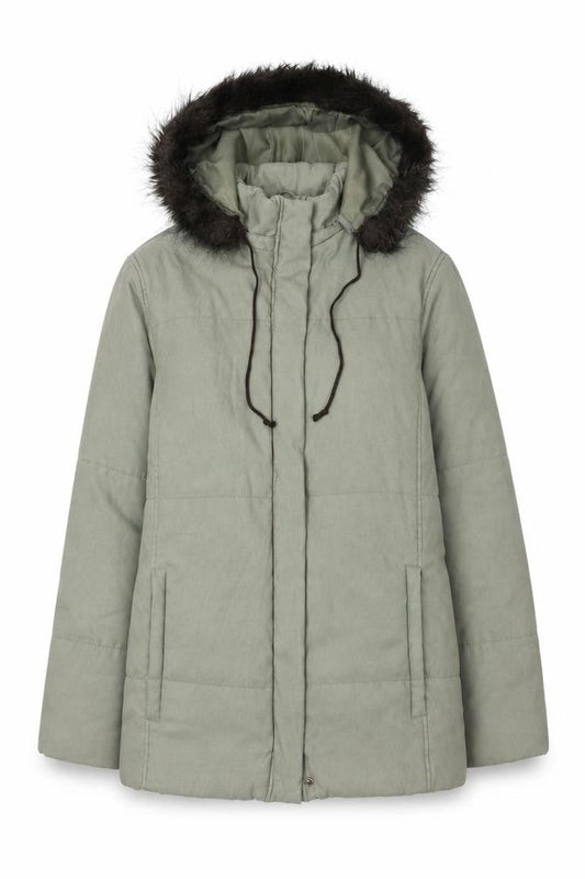 Womens UK Size 12 Debenhams Green Parka Coat