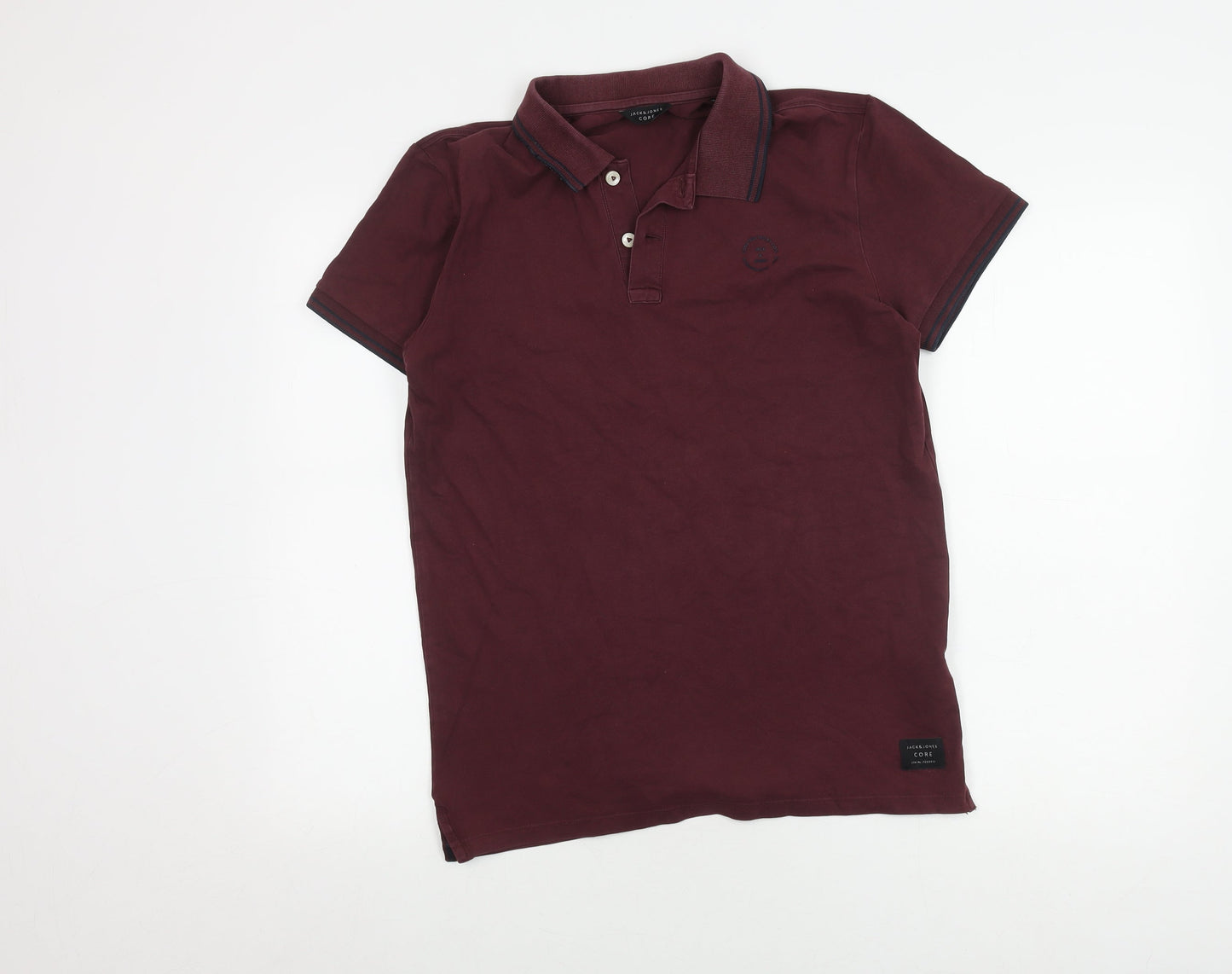 Jack & Jones Men's Maroon Polo Shirt M