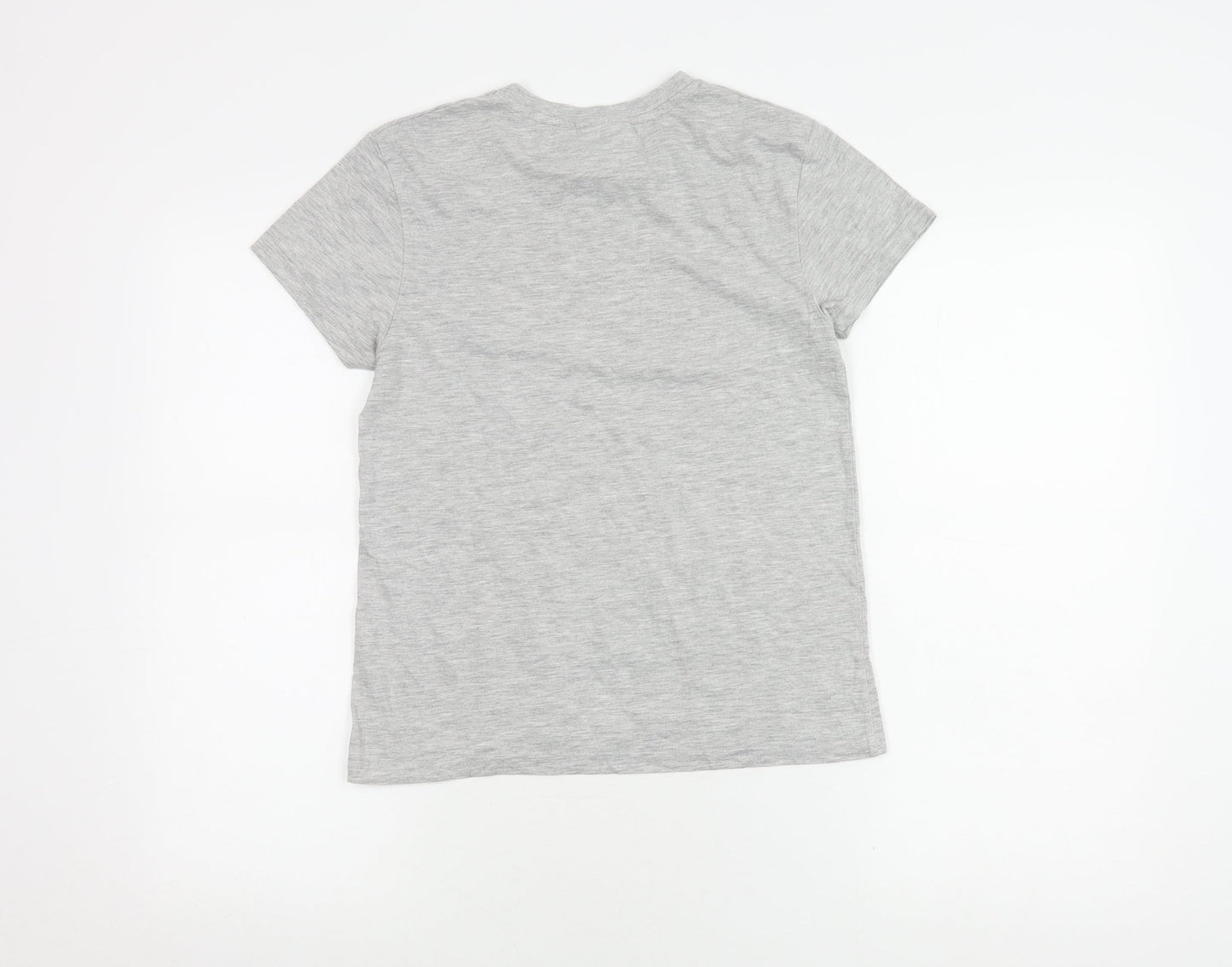 Womens UK Size 8 Harry Potter Grey Basic T-Shirt
