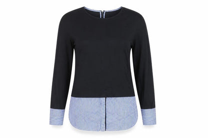 Womens UK Size 10 Warehouse Black Basic Button-Up