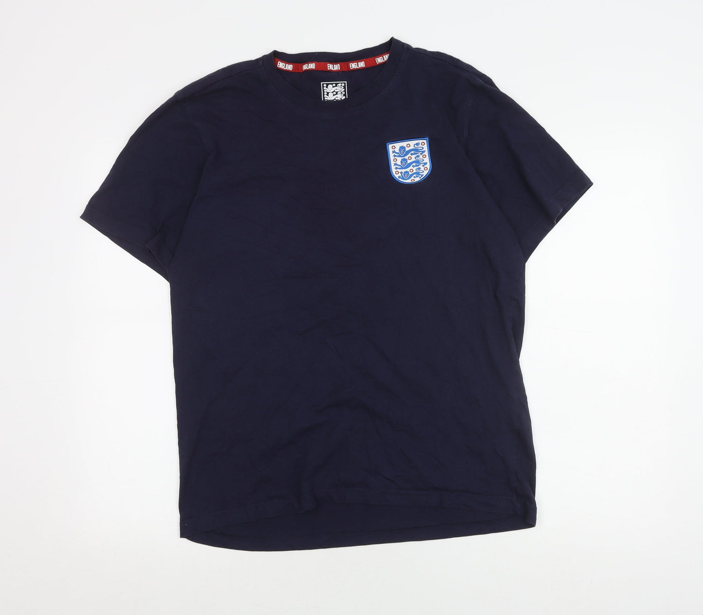 Mens UK Size L England Blue  T-Shirt