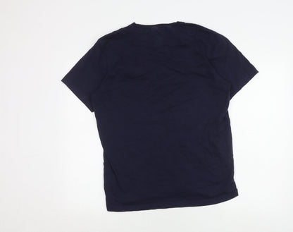Mens UK Size L England Blue  T-Shirt