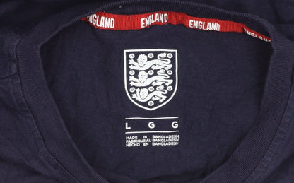 Mens UK Size L England Blue  T-Shirt