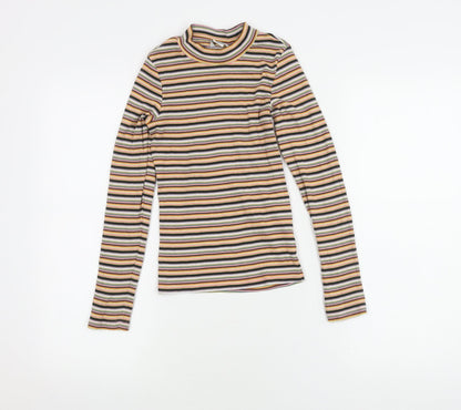 Womens UK Size XXS Monki Multicoloured Jersey T-Shirt