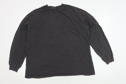 Unisex Adults UK Size L H&M Black  T-Shirt