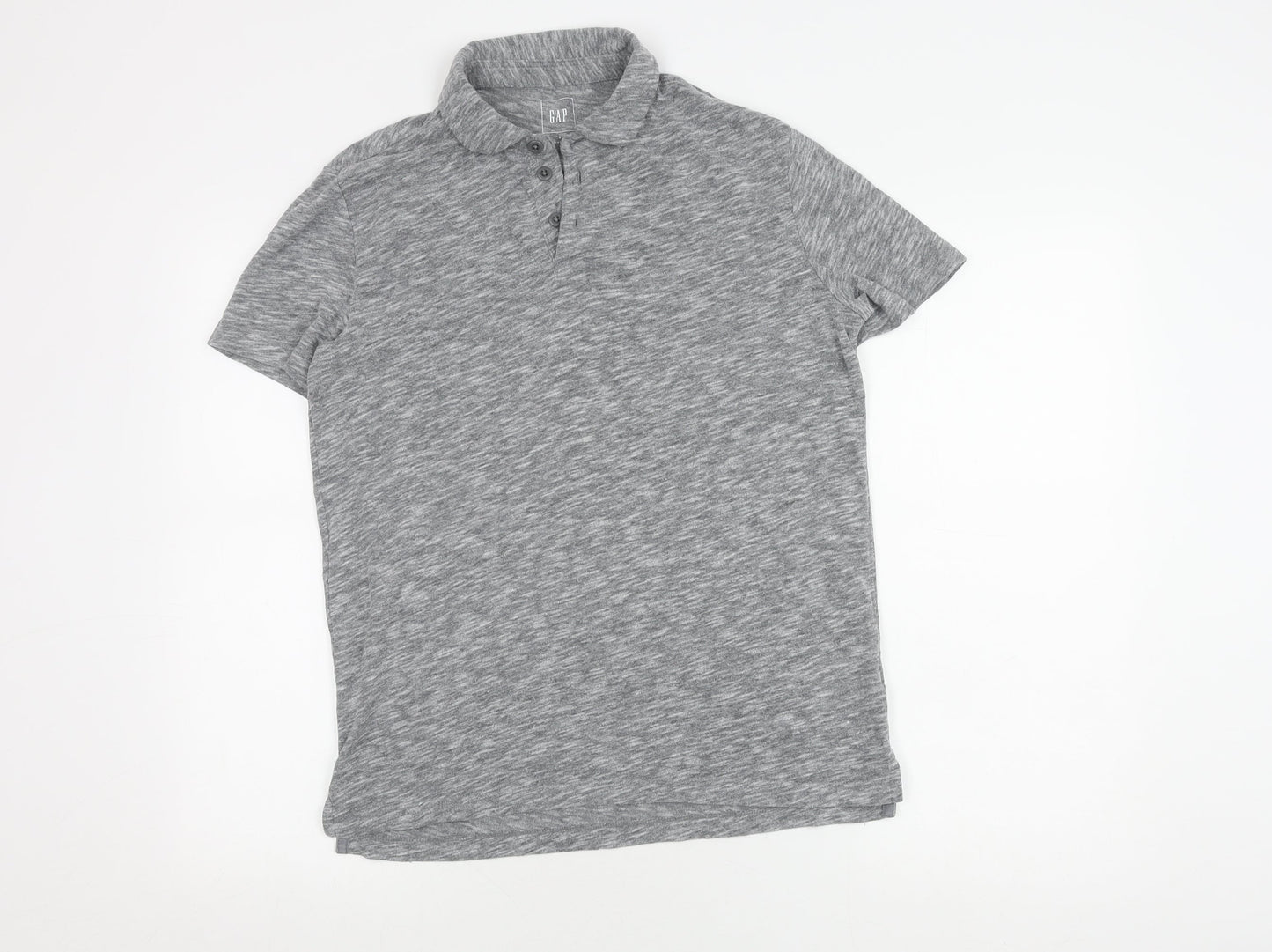 Gap Men's Grey Polo Shirt Small, Cotton Blend Casual