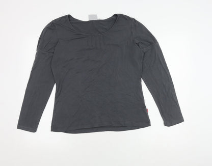 Vneckpot Women's Black XL Long Sleeve T-Shirt
