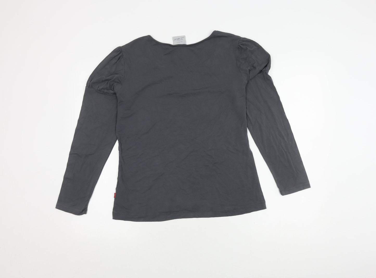 Vneckpot Women's Black XL Long Sleeve T-Shirt