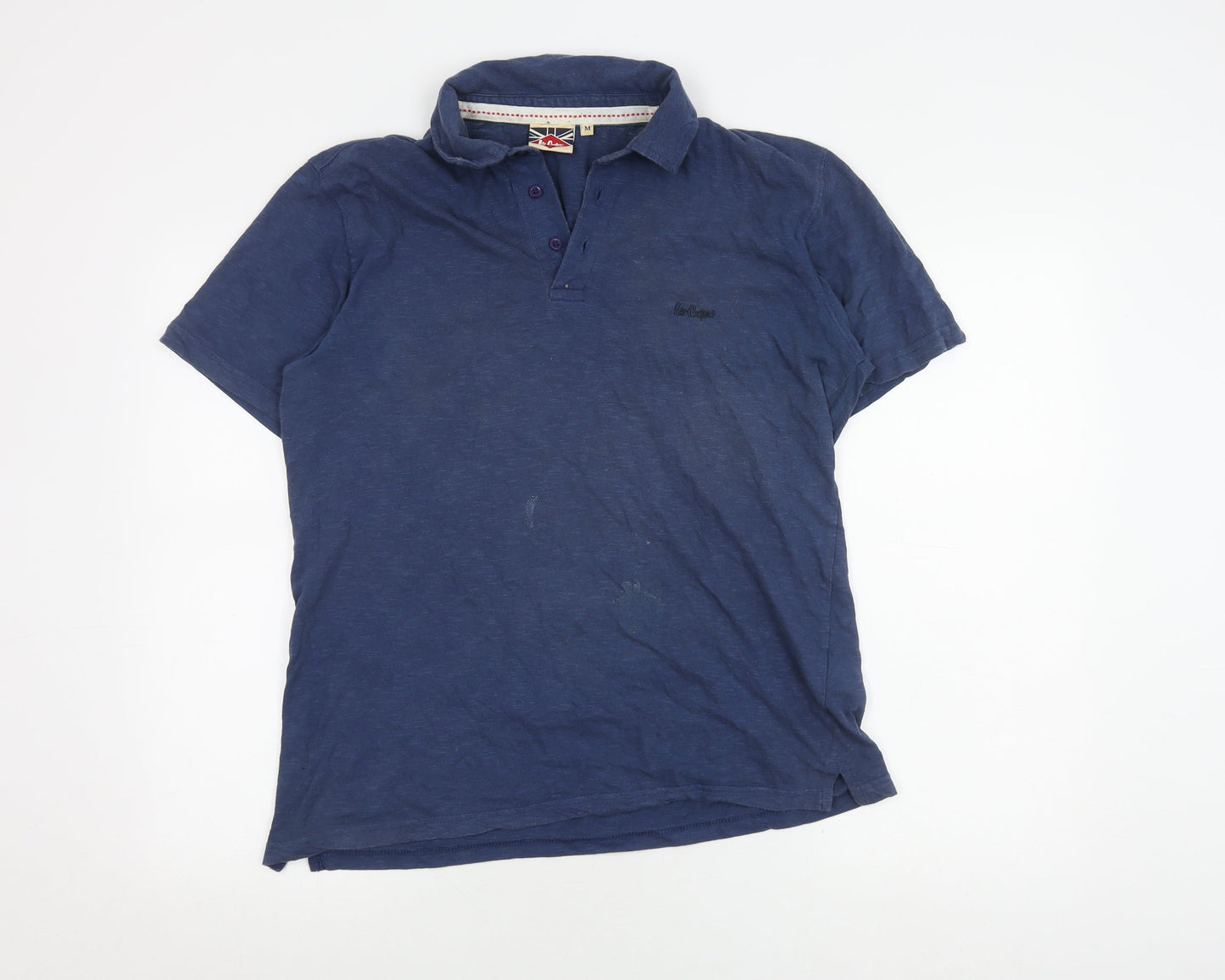 Lee Cooper Men's Blue Polo Shirt - Size M