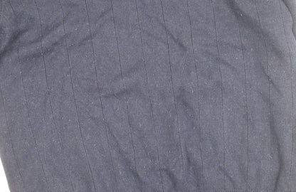 Henbury Men's Blue V-Neck Pullover Jumper L