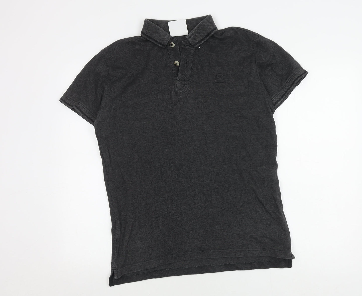TOG24 Men's Black Polo Shirt Medium Short Sleeve