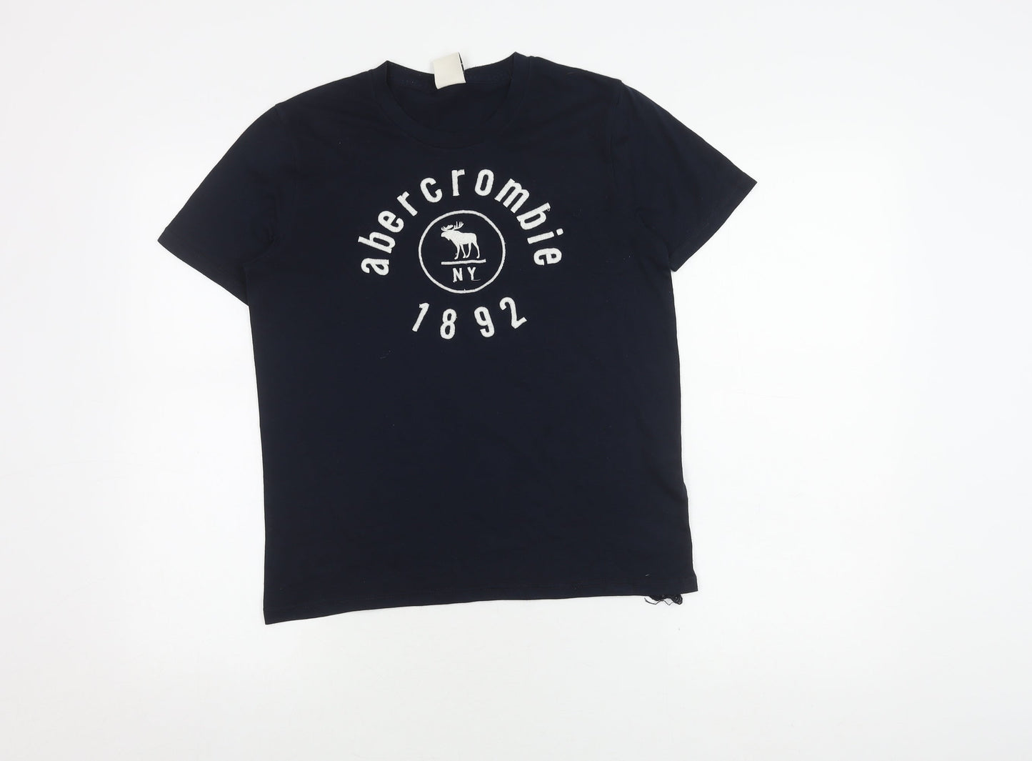 Abercrombie Black Teens T-Shirt, Size 14, Casual Cotton