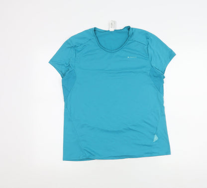 Decathlon Women's Blue T-Shirt Size 12 Short Sleeve