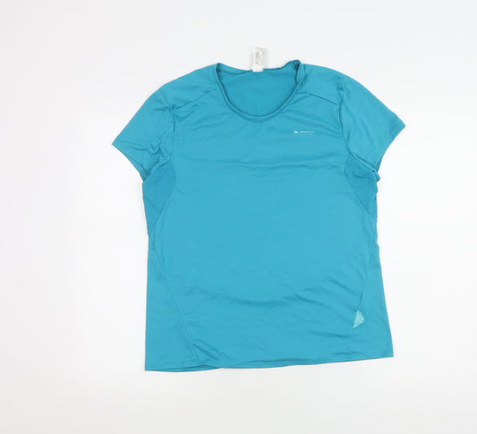 Decathlon Women's Blue T-Shirt Size 12 Short Sleeve