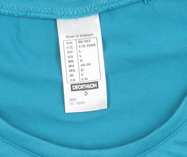 Decathlon Women's Blue T-Shirt Size 12 Short Sleeve
