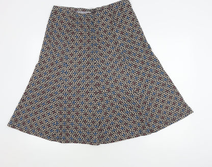 Marks and Spencer Women's A-Line Skirt, Size 14, Multicoloured
