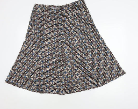Marks and Spencer Women's A-Line Skirt, Size 14, Multicoloured