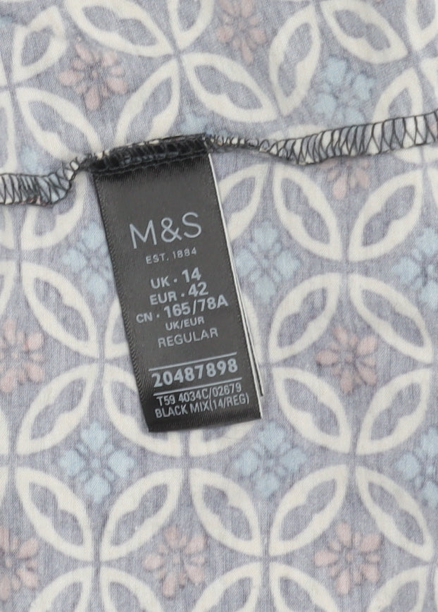 Marks and Spencer Women's A-Line Skirt, Size 14, Multicoloured