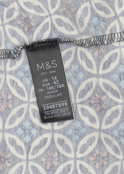 Marks and Spencer Women's A-Line Skirt, Size 14, Multicoloured