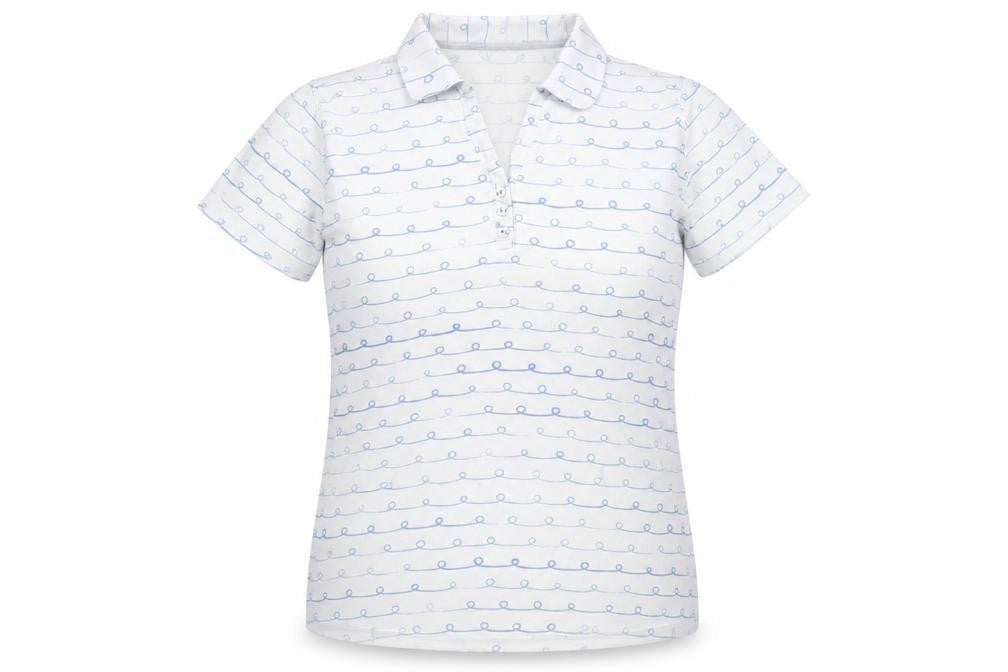 Womens UK Size 14 Isle White  Polo