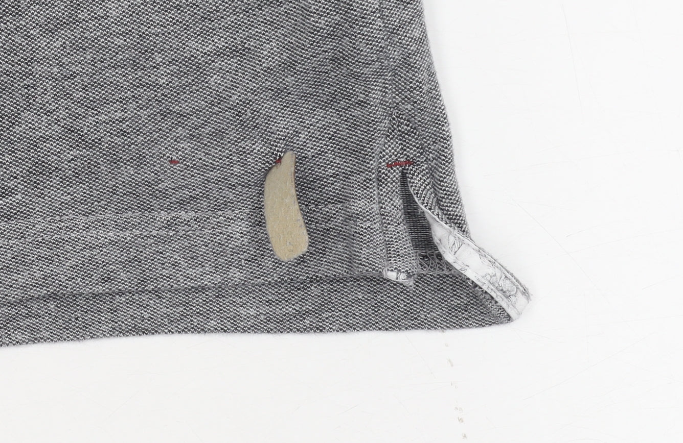 Brave Soul Men's Grey Polo Shirt, M, Short Sleeve