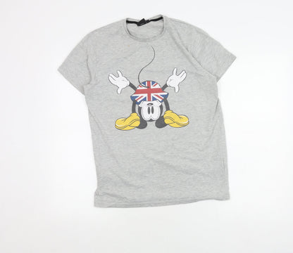 Mens UK Size M Disney Grey  T-Shirt