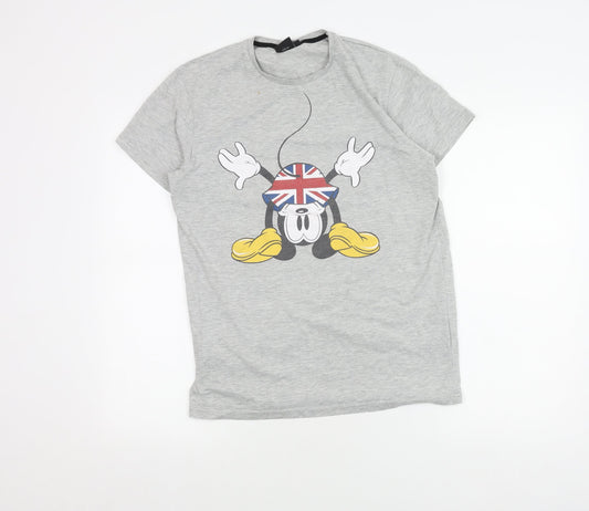 Mens UK Size M Disney Grey  T-Shirt