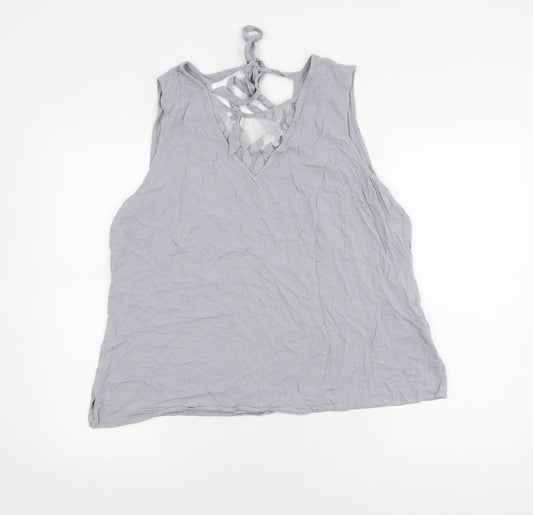 Womens UK Size 18 RJR John Rocha Grey Basic Tank