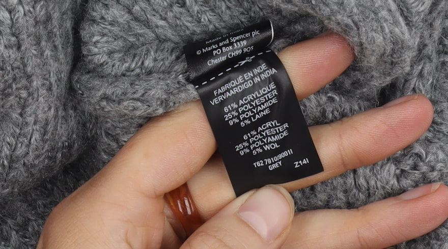 Womens UK Size S Marks and Spencer Grey  Jumper