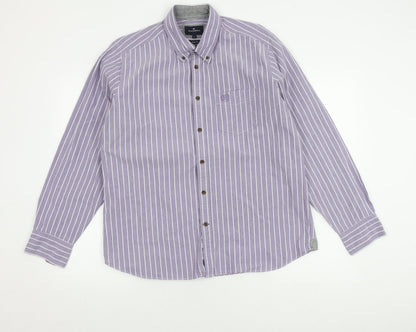 Marks and Spencer Men's Purple Slim Fit Shirt