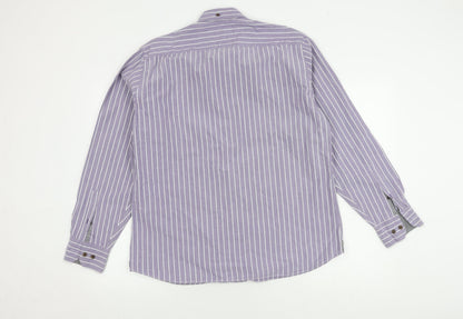 Marks and Spencer Men's Purple Slim Fit Shirt