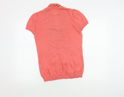 Womens UK Size 8 NEXT Pink Basic Blouse