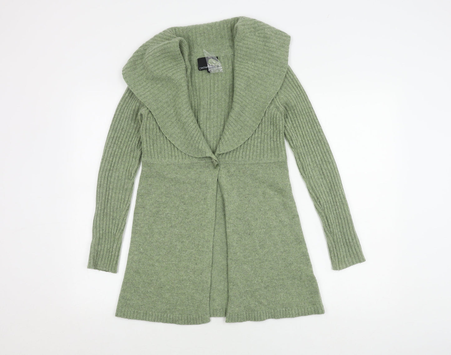 Cynthia Rowley Women's Green Cardigan Jumper Size S