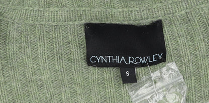 Cynthia Rowley Women's Green Cardigan Jumper Size S