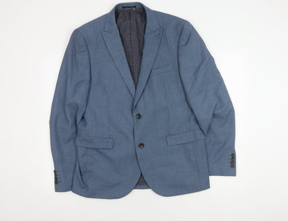 Mens UK Size 42 NEXT Regular Blue Suit Jacket