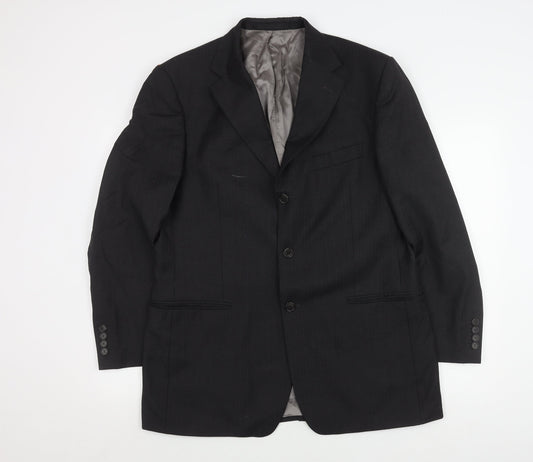 Mens UK Size 42 Marks and Spencer Regular Black Suit Jacket