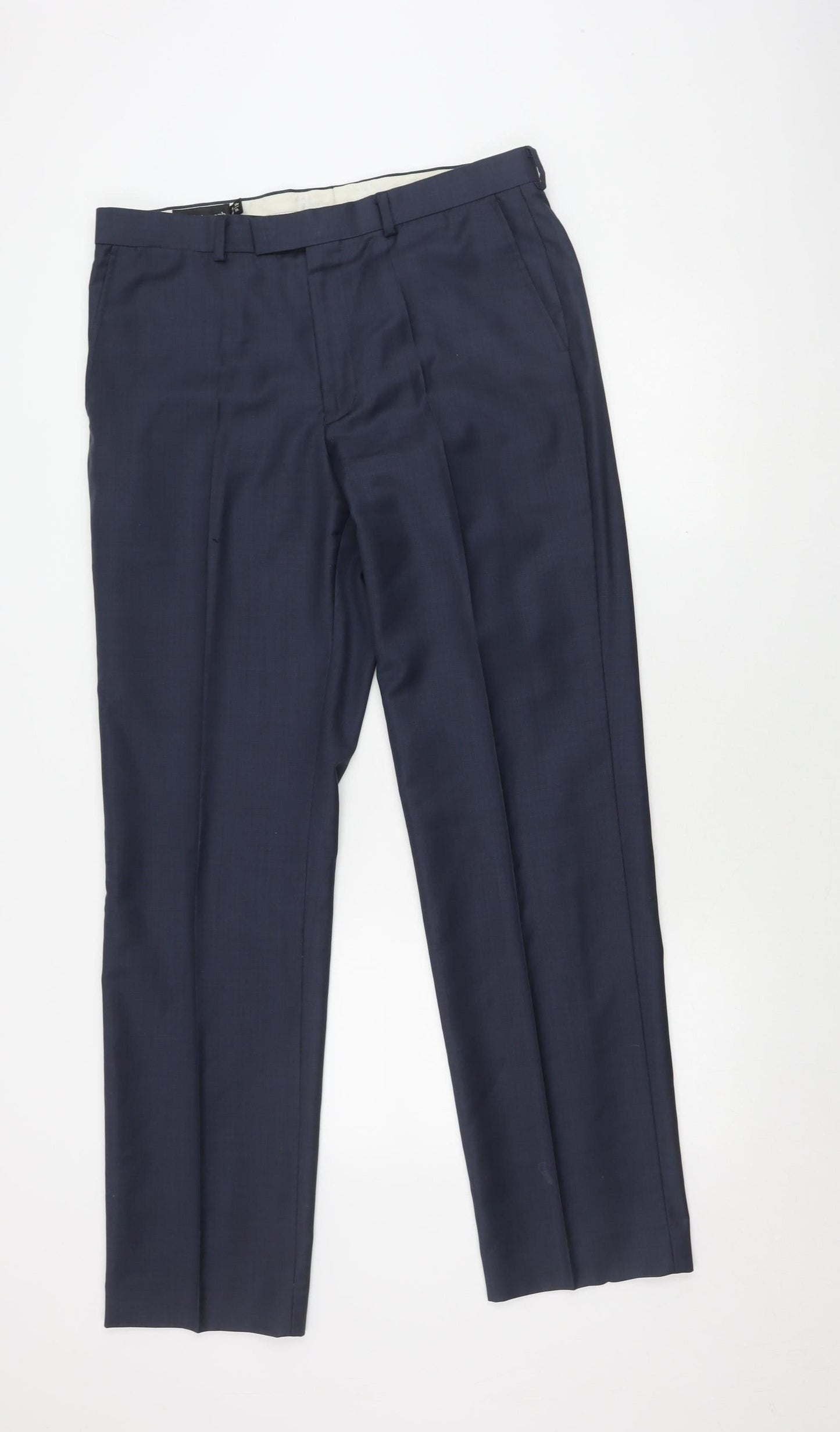 Marks and Spencer Men's Blue Trousers, Size 34