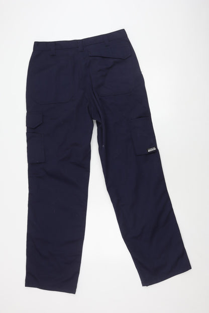 Tranemo Unisex Blue Cargo Trousers Size 34