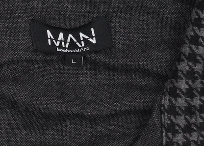 Mens UK Size L boohooMAN Grey Basic Jacket