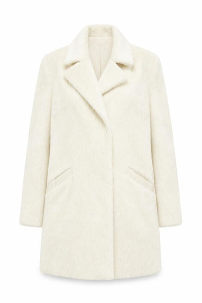 Womens UK Size UK 8 Topshop Ivory Overcoat
