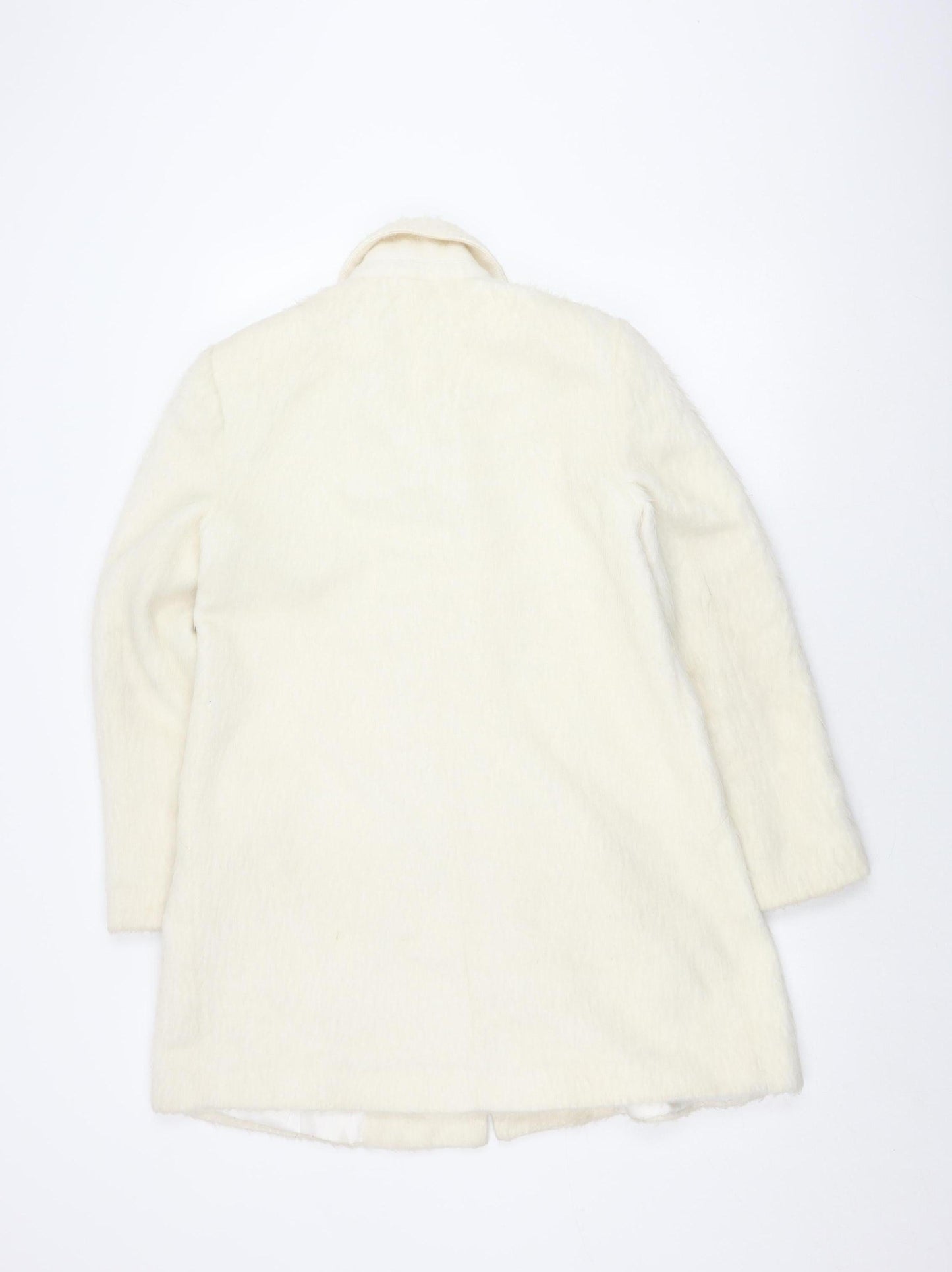 Womens UK Size UK 8 Topshop Ivory Overcoat