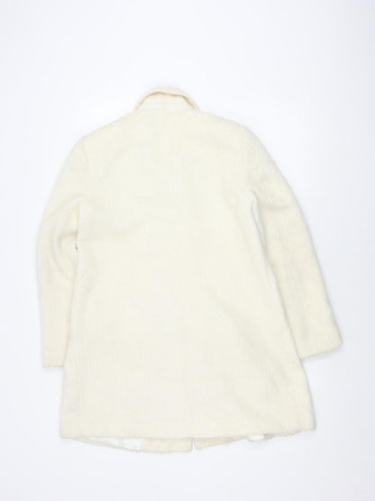 Womens UK Size UK 8 Topshop Ivory Overcoat