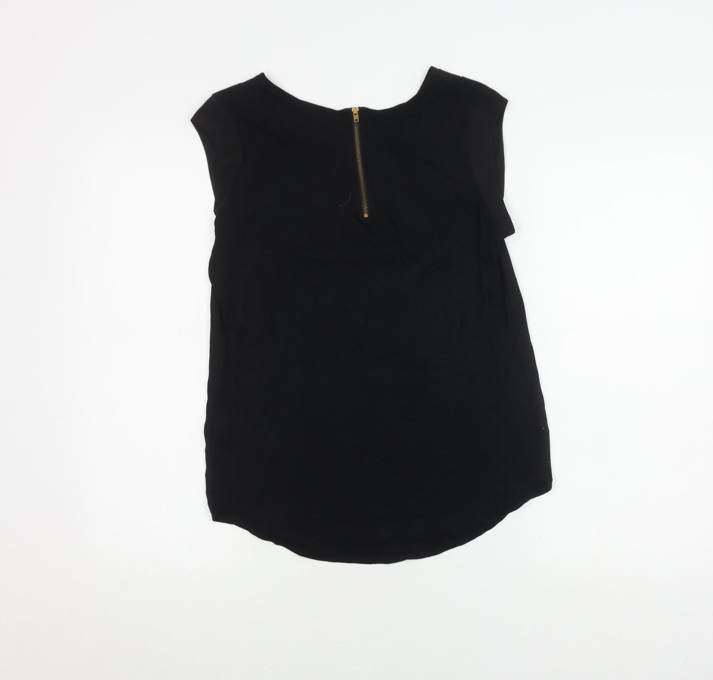 Womens UK Size 8 NEXT Black Basic Blouse